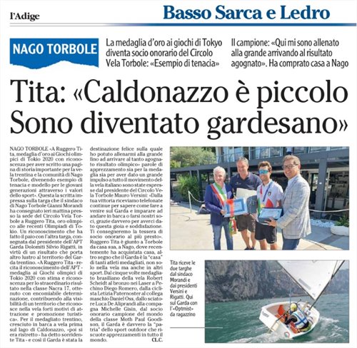 RUGGI TITA - OLYMPIC CHAMPION AT CIRCOLO VELA TORBOLE 